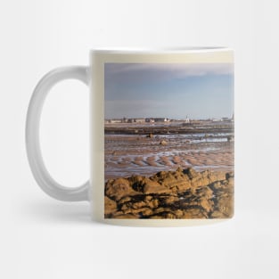 Newbiggin Bay at Low Tide Mug